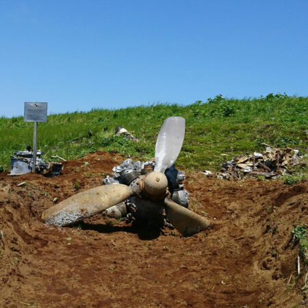 PV-1 BuNo 48928 crash site near Kataoka (Baikovo) airfield, Shumshu, 2017